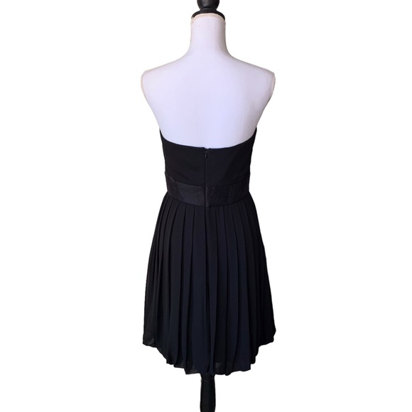 WHITE HOUSE BLACK MARKET STRAPLESS PLEATED BUBBLE HEM DRESS FORMAL DRESS - Picture 13 of 16